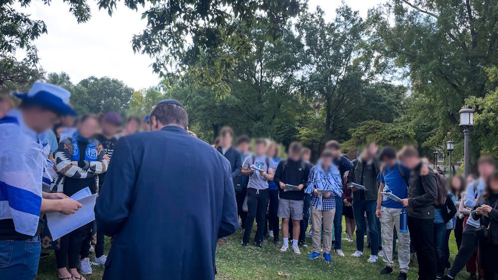 COURTESY OF THE NEWS-LETTER
Hopkins community members come together to show support for those affected by conflicts in Israel. 