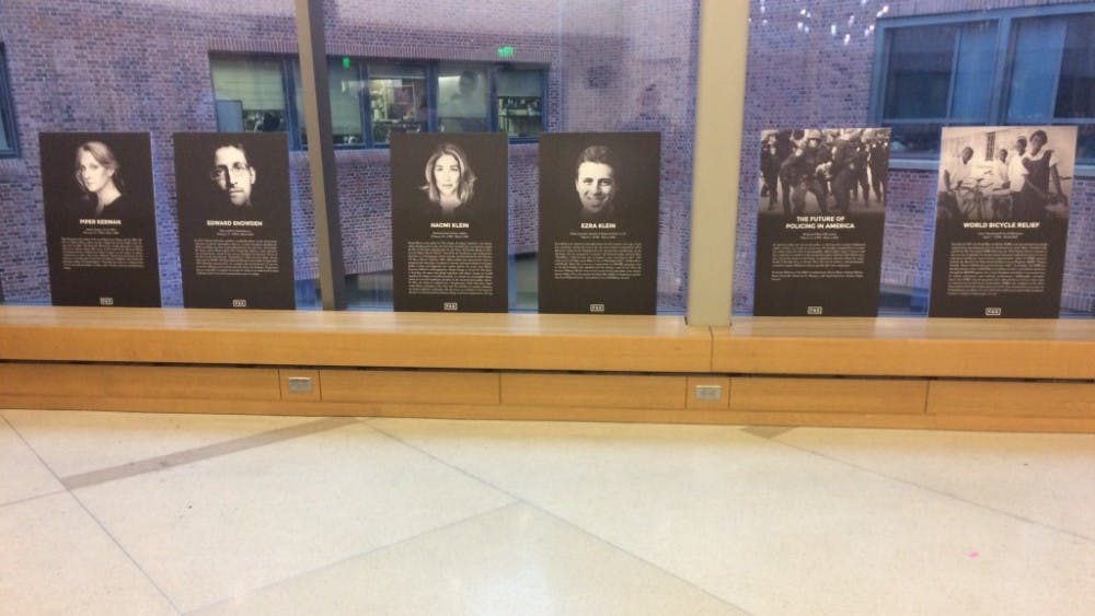  COURTESY OF ABBY BIESMAN
During their event on Wednesday evening, FAS displayed posters showcasing their speaker lineup.