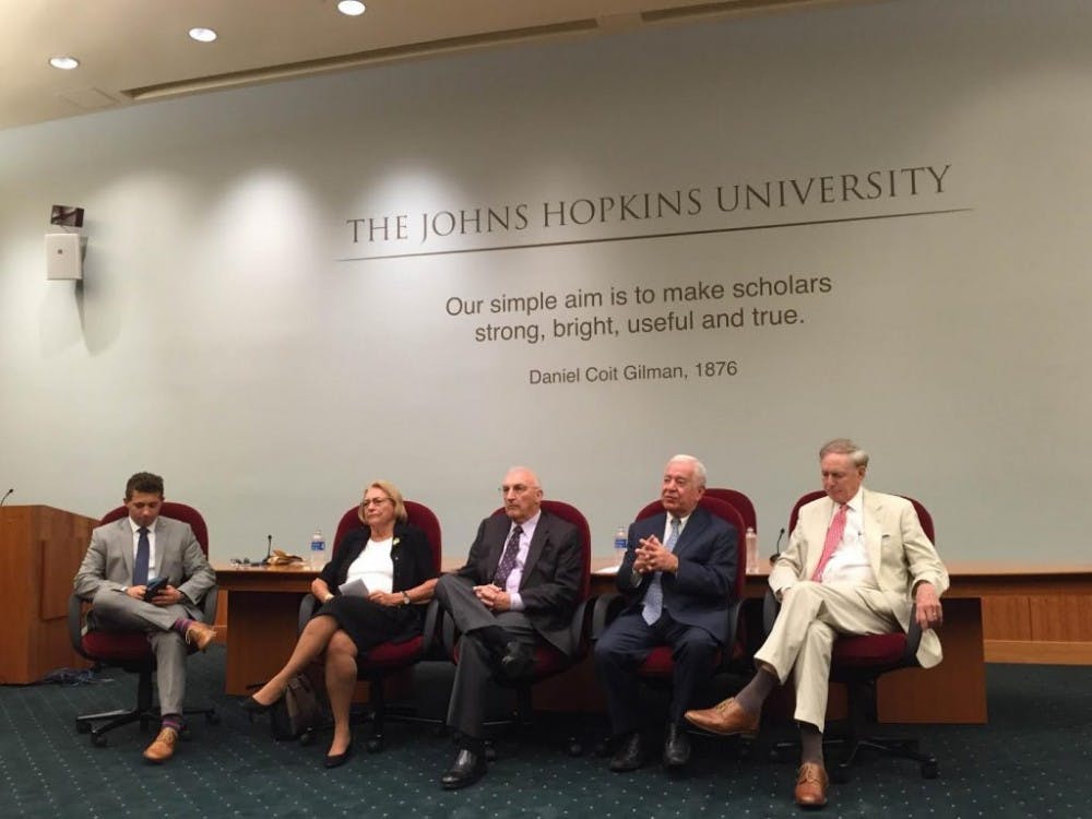  COURTESY OF SARAH Y. KIM
The four former members of Congress answered student questions and debated with each other in a town hall format last night.