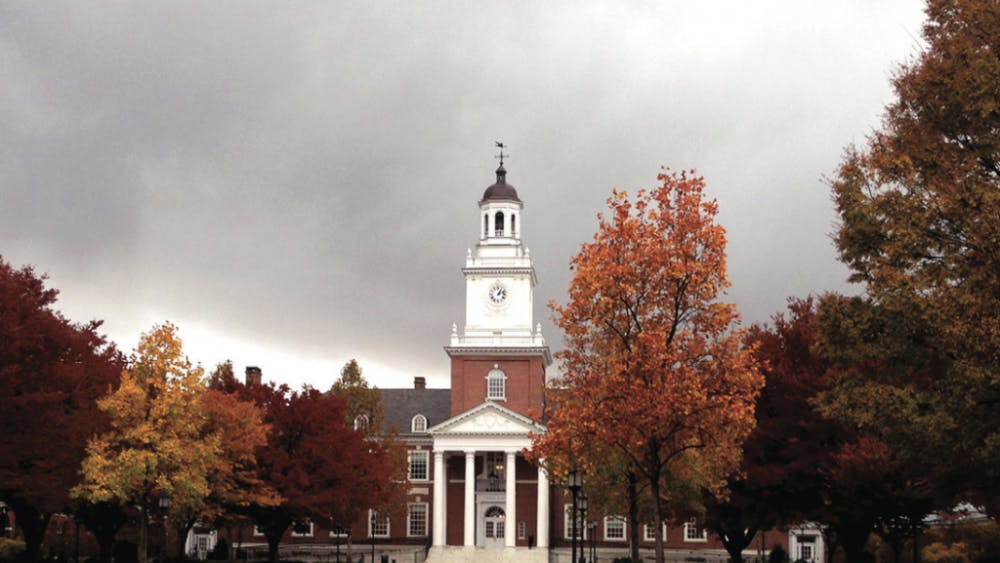 FILE PHOTO
The stained glass windows in Gilman Hall’s Hutzler Reading Room attract many humanities majors.