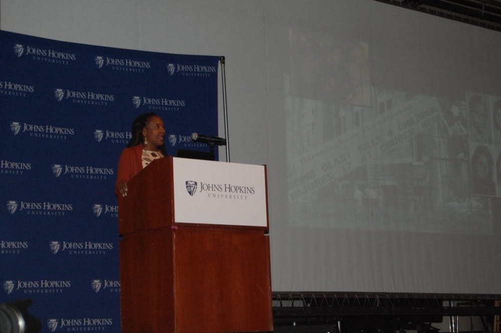  CINDY JIANG/PHOTOGRAPHY STAFF Bree Newsome removed a confederate flag from the S.C. State House as a form of protest.