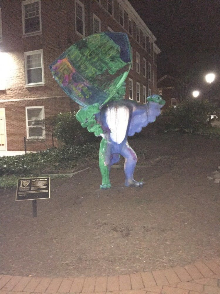  Courtesy of Zoya khalil
The statue was damaged two days before the shield was stolen.