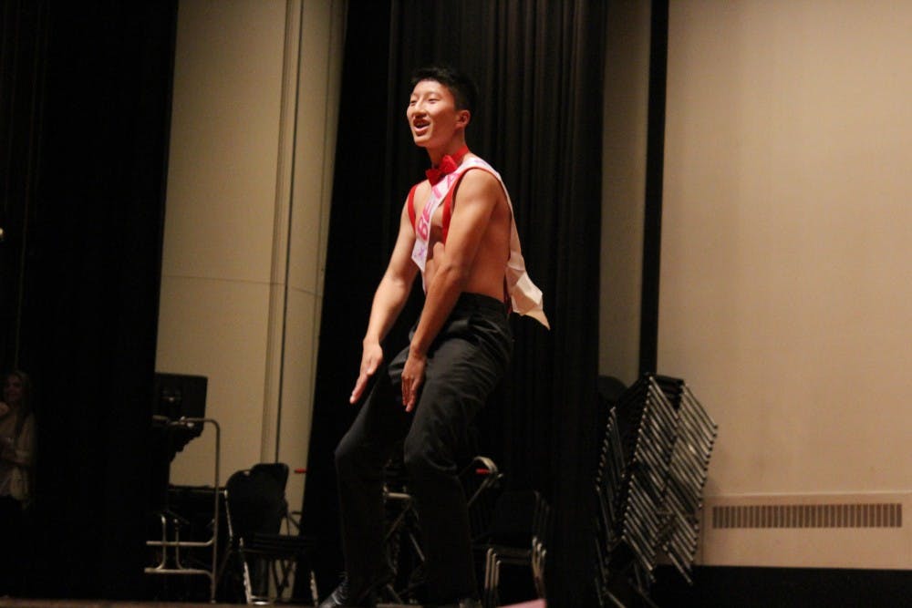  Courtesy of CIDNY JIANG
 Alex Hsiao from Beta Theta Pi won the annual Mr. Phi Mu competition, which supports the Katie Oppo Research Fund.