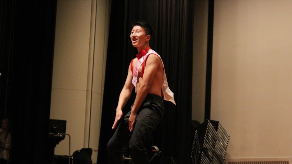  Courtesy of CIDNY JIANG
 Alex Hsiao from Beta Theta Pi won the annual Mr. Phi Mu competition, which supports the Katie Oppo Research Fund.