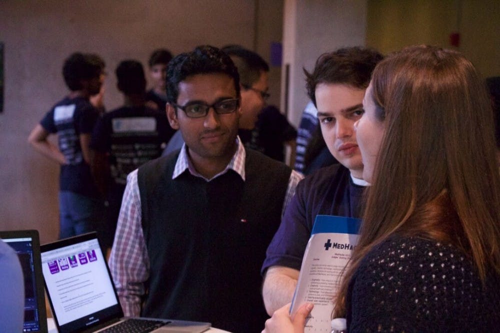  LEON SANTHAKUMAR/Photography Editor
Students and sponsors praised the inaugural MedHacks event. 