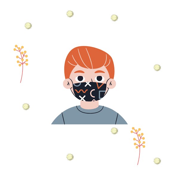 Masks can prevent seasonal allergies