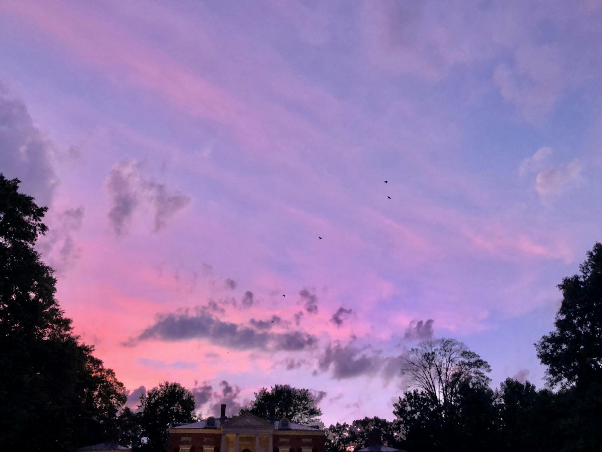 COURTESY OF RUDY MALCOM
The sun sets over the Homewood Museum, the former home of slave-owners.&nbsp;
