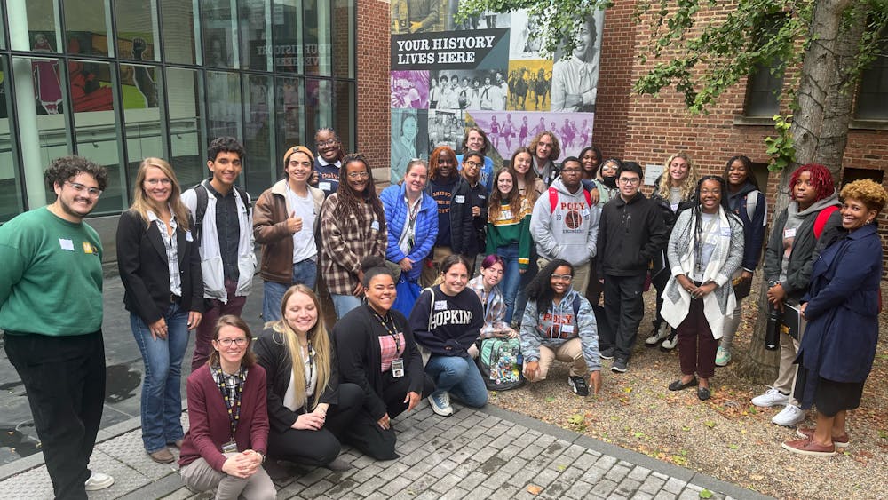 COURTESY OF VICTORIA HARMS
Harms took her students to the Maryland Center for History and Culture as part of initiatives to include the greater Baltimore community in her classroom.