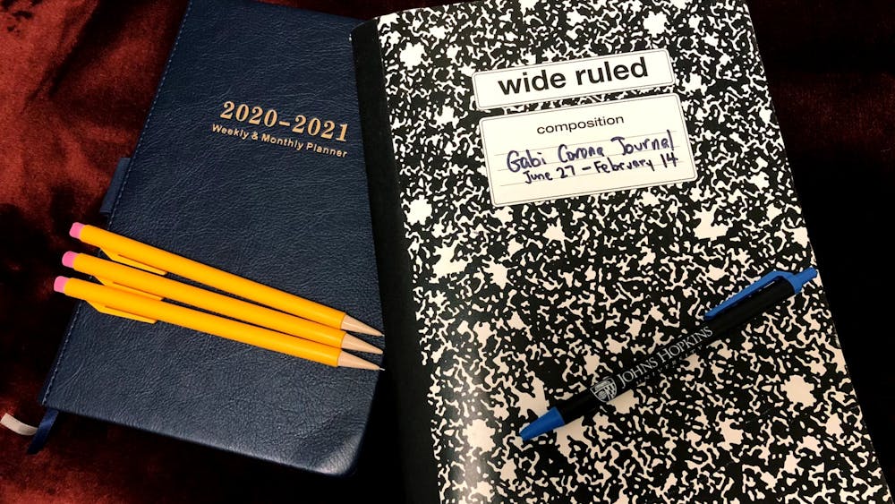 COURTESY OF GABRIEL LESSER
Journaling has given Lesser an important outlet throughout quarantine.