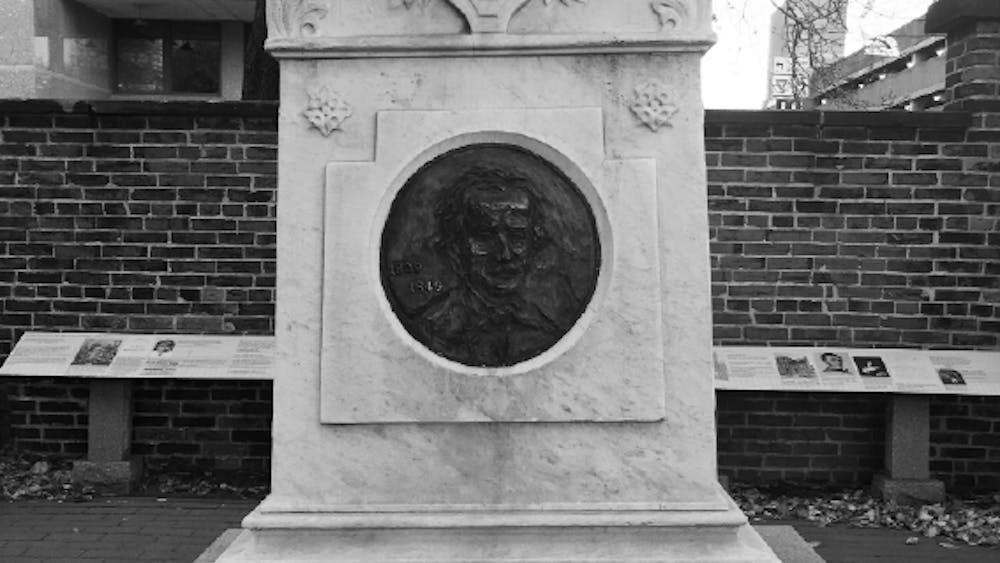 PUBLIC DOMAIN
Edgar Allen Poe’s grave is located at the Westminster Hall and Burying Ground. 
