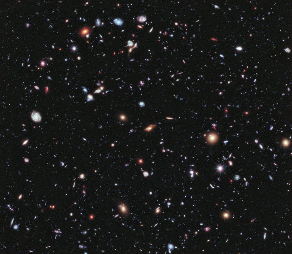 NASA/Public Domain
Hubble Telescope pictures were used to estimate number of galaxies.
