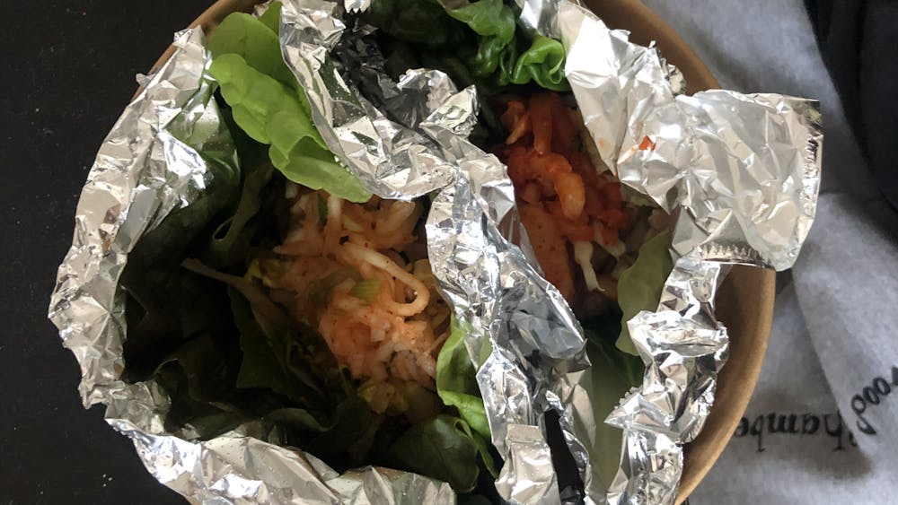 COURTESY OF SABRINA ABRAMS
Toki Tako features ssam, which is leafy lettuce wraps with meat or other filling.&nbsp;