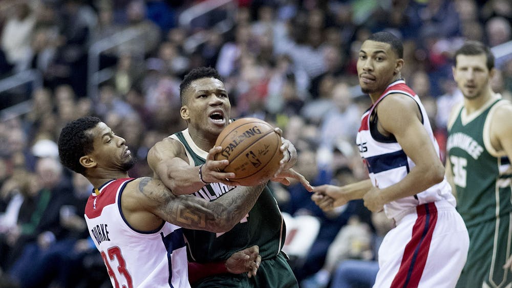 CC-by-2.0
Giannis Antetokounmpo and the Milwaukee Bucks failed to make it out of the Eastern Conference playoffs as the top seed for the second straight year.&nbsp;