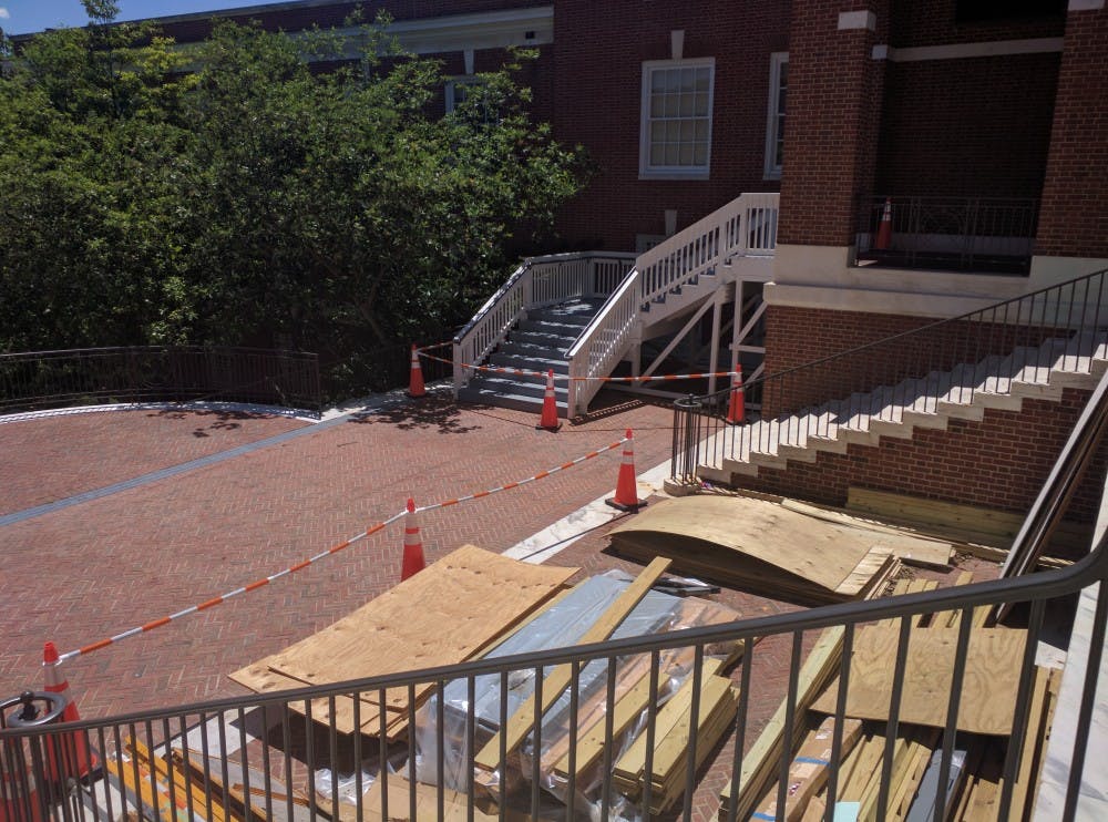 COURTESY OF WILL ANDERSON
Construction on the Breezeway and Krieger Hall has begun.