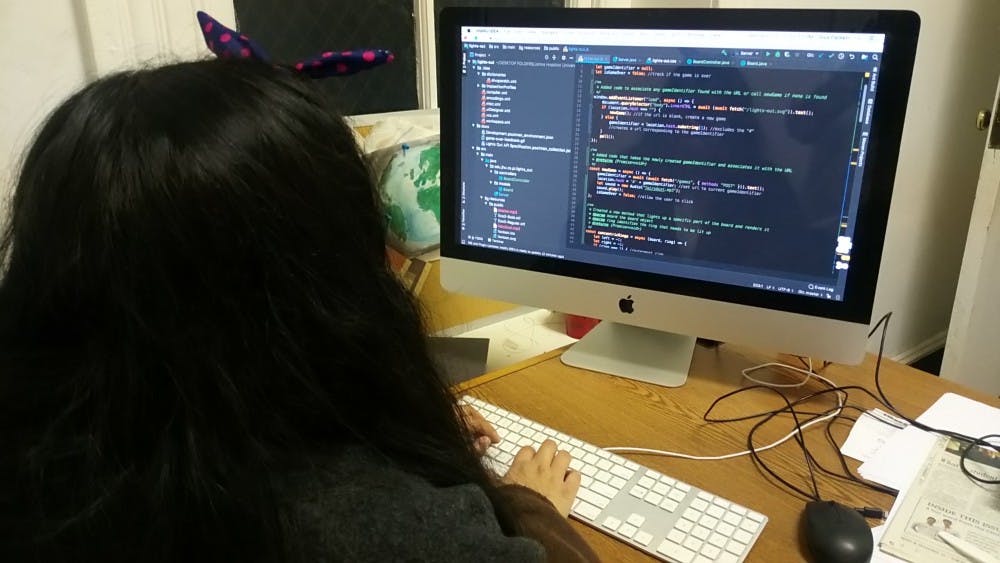 COURTESY OF MEAGAN PEOPLES AND DIVA PAREKH
Many women in computer science find themselves in largely male-dominated academic environments.