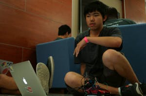  KUNAL MAITI/PHOTOGRAPHY STAFF
Many students worked through the night to complete their projects.