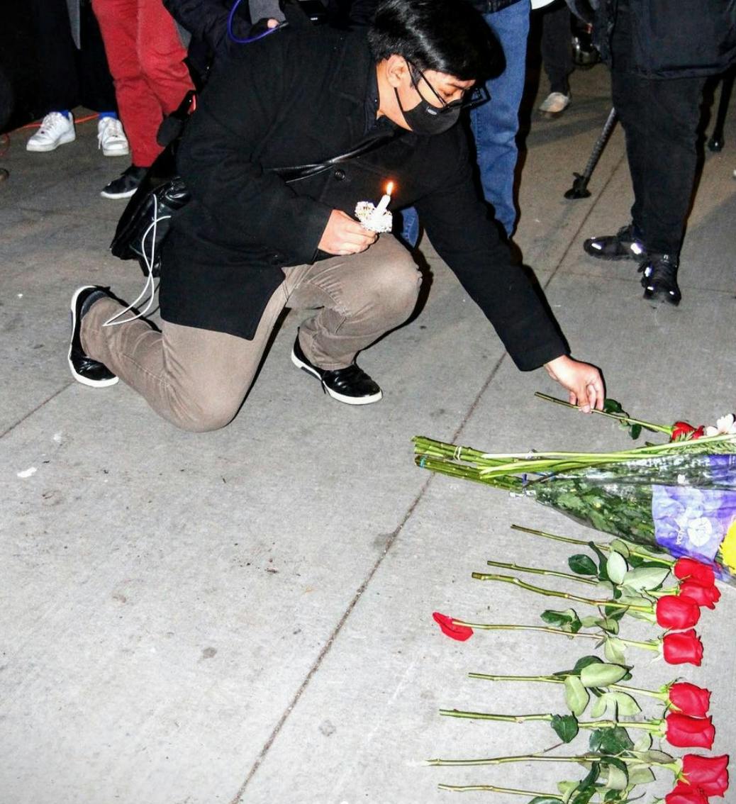 COURTESY OF ANOKHA VENUGOPAL (@photonokha)
Hundreds attended a vigil at Diversity Plaza in New York on March 17 to mourn the victims of the Atlanta shootings.