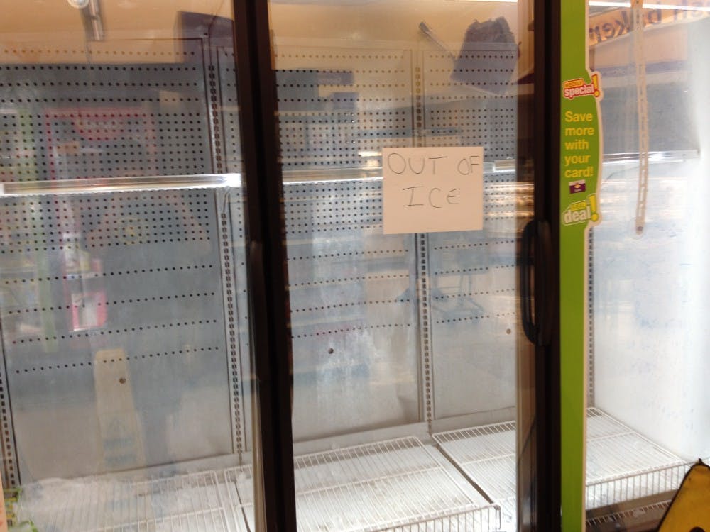 Unfortunately the Waverly Giant was sold out of ice bags by Sunday evening.