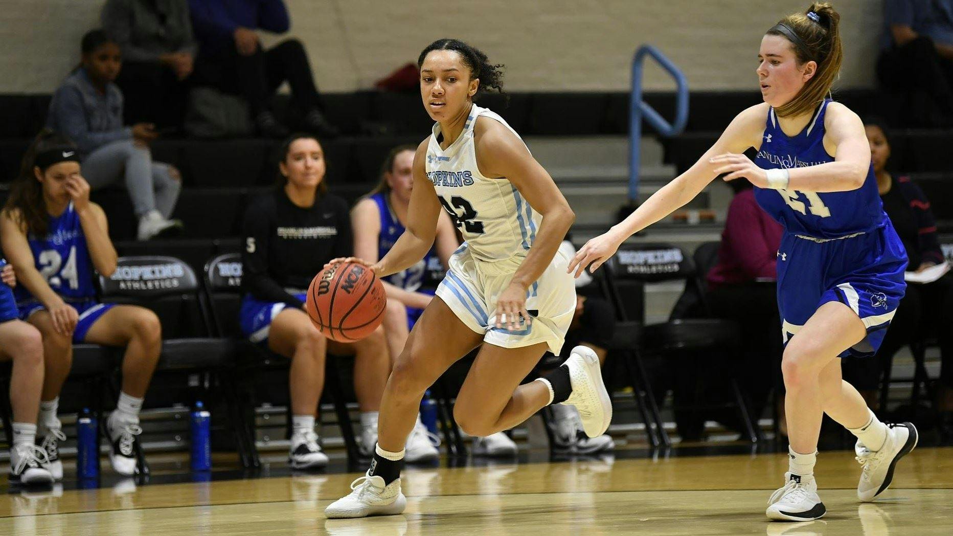 HOPKINSSPORTS.COM
Oden finished with 15 points, three rebounds, two assists and a steal.