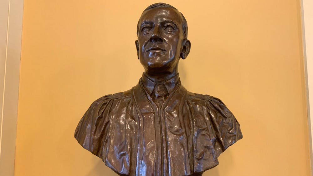 COURTESY OF MORGAN OME
A bust of Woodrow Wilson sits in Mason Hall.