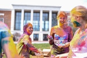  Courtesy Naina Rao
 Students threw colored powder at each another on the Beach last Sunday as part of Holi.