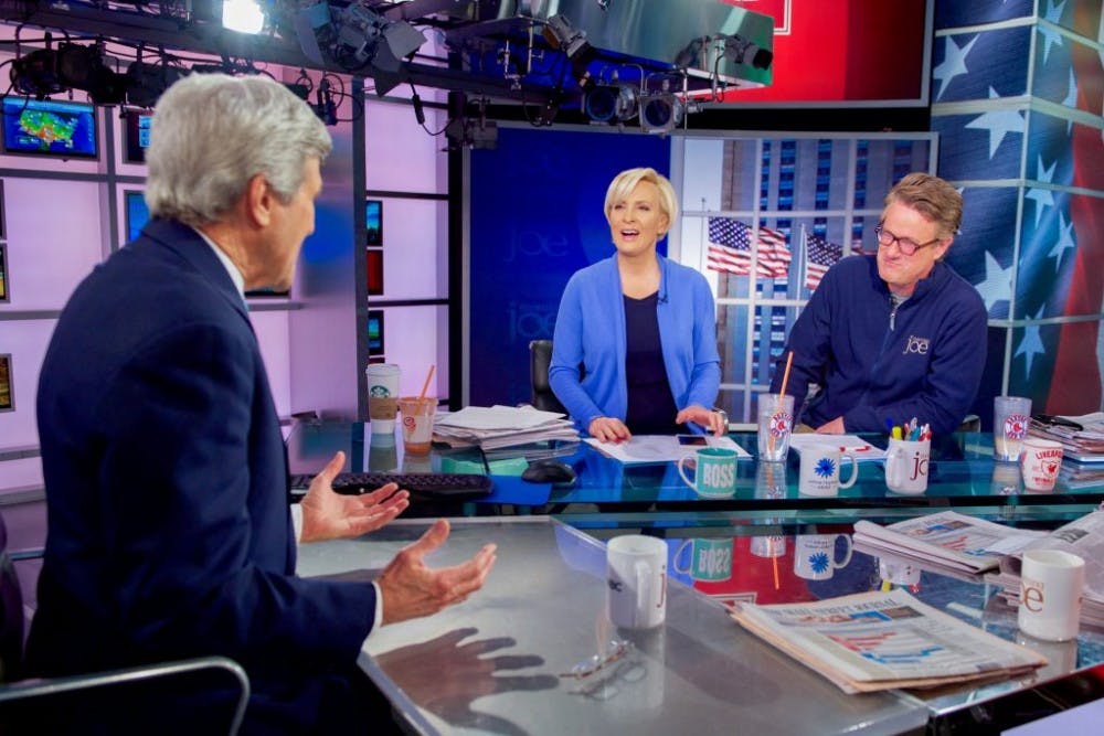  U.S. Department of State/Public Domain
Mika Brzezinski (center) is the cohost of MSNBC’s Morning Joe, along with Joe Scarborough (right).