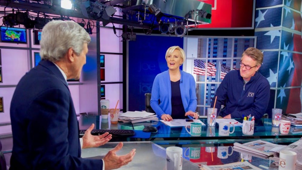  U.S. Department of State/Public Domain
Mika Brzezinski (center) is the cohost of MSNBC’s Morning Joe, along with Joe Scarborough (right).