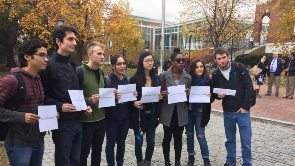 FILE PHOTO
Last November, undergraduate students walked out of class to show support for undocumented immigrants.