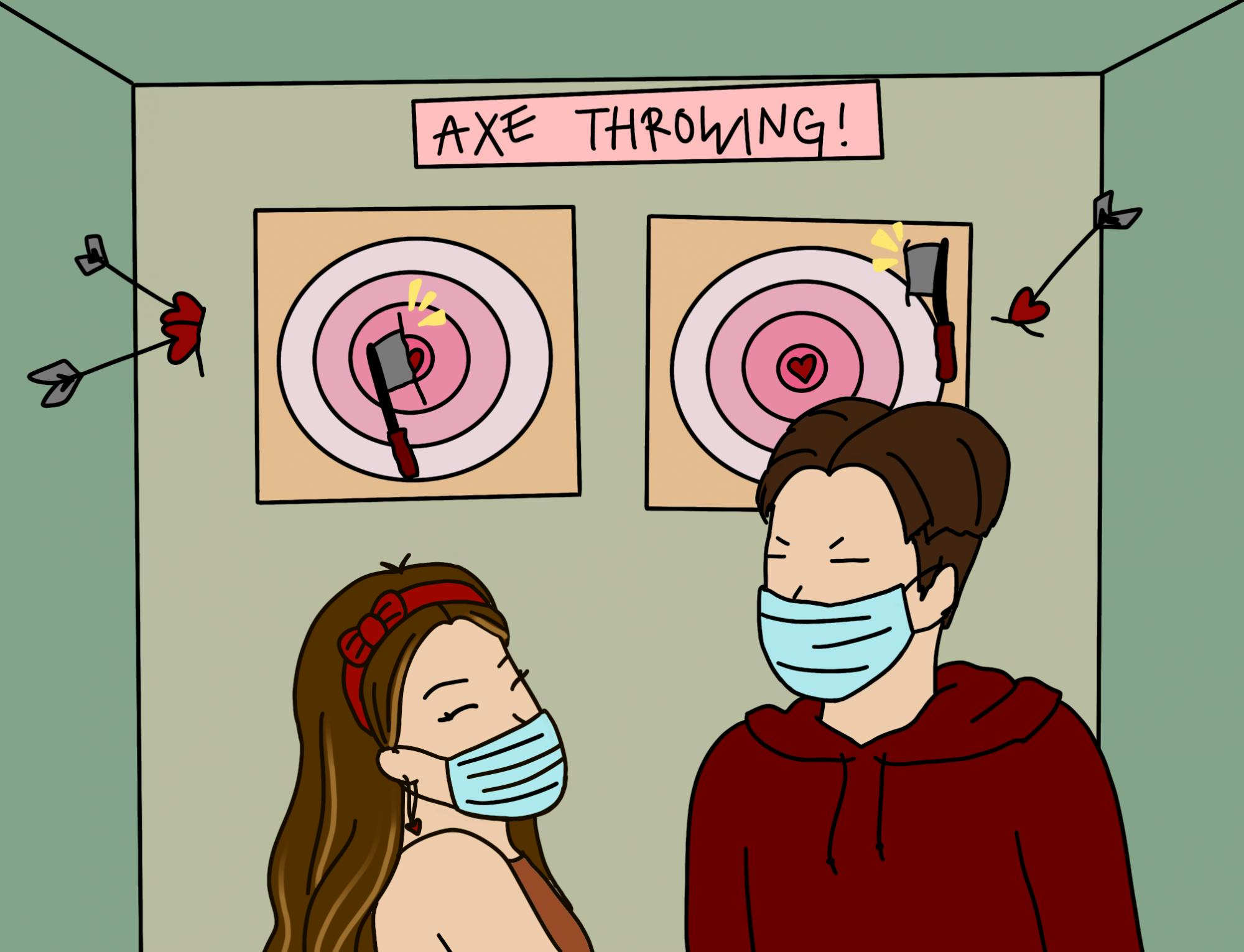 ROSIE JANG/CARTOONS EDITOR
You don't need a bullseye to score some points with your significant other with this date idea.&nbsp;