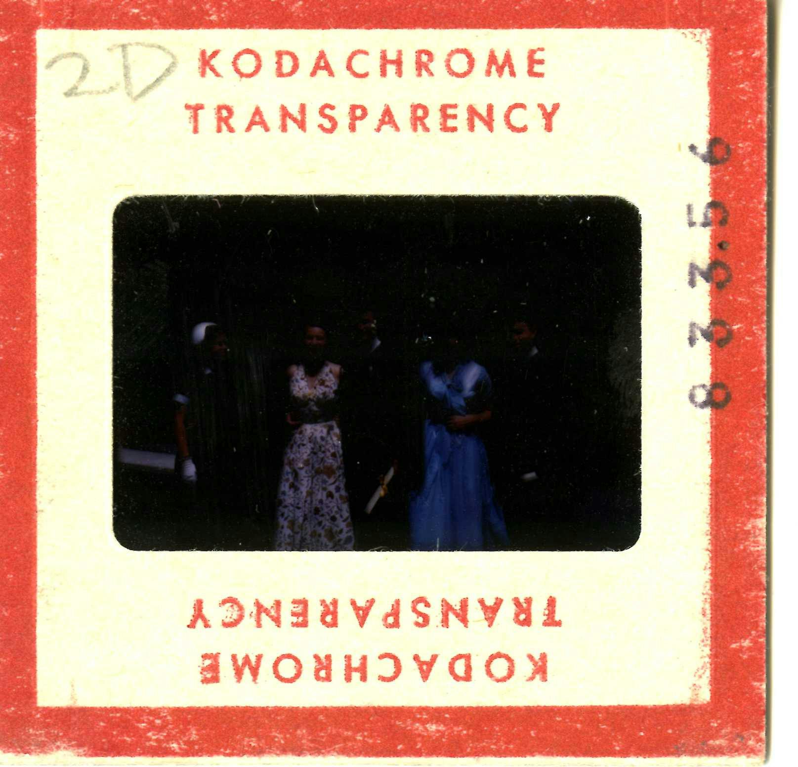 COURTESY OF THE UNIVERSITY ARCHIVES — SHERIDAN LIBRARIES&nbsp;
Jones stands with fellow graduates and their girlfriends at Commencement 1953.