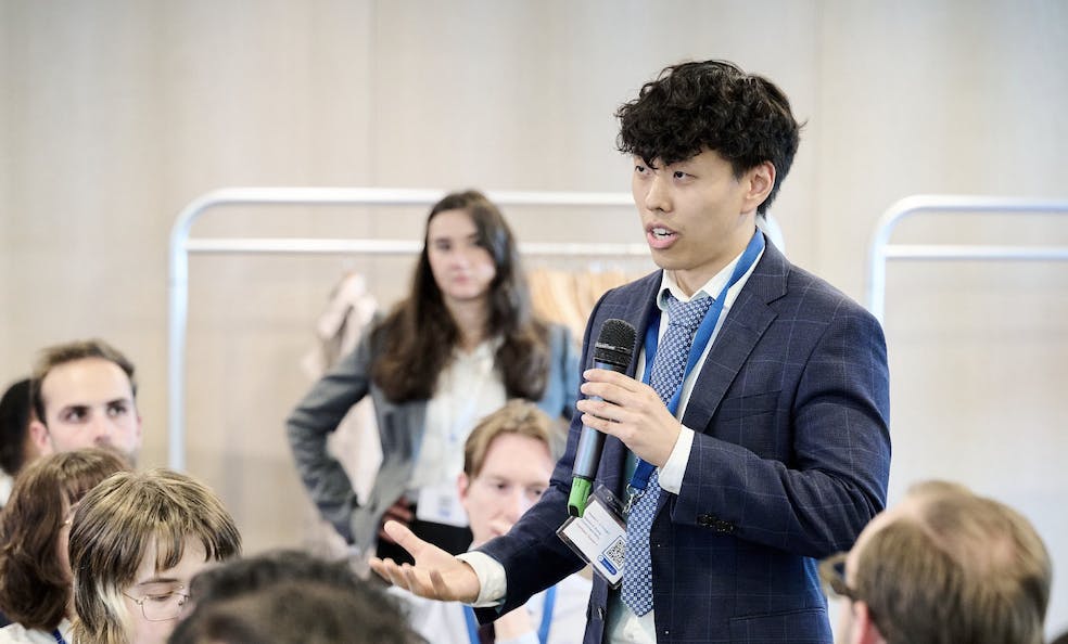 COURTESY OF GERMAN MARSHALL FUND
Mao discussed his experience as a Fulbright Scholar in Germany.&nbsp;