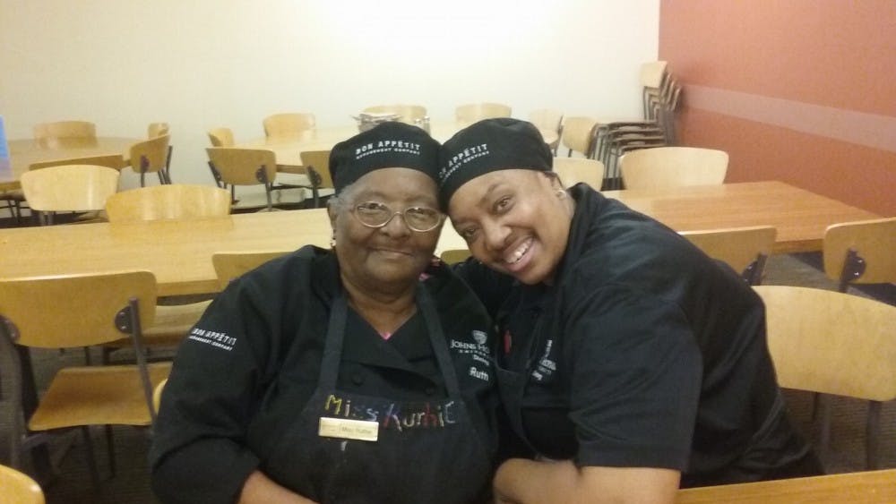 couresty of Rollin hu
Janice Walker and Ruth Kelly appreciate interacting with students at the FFC where they work.