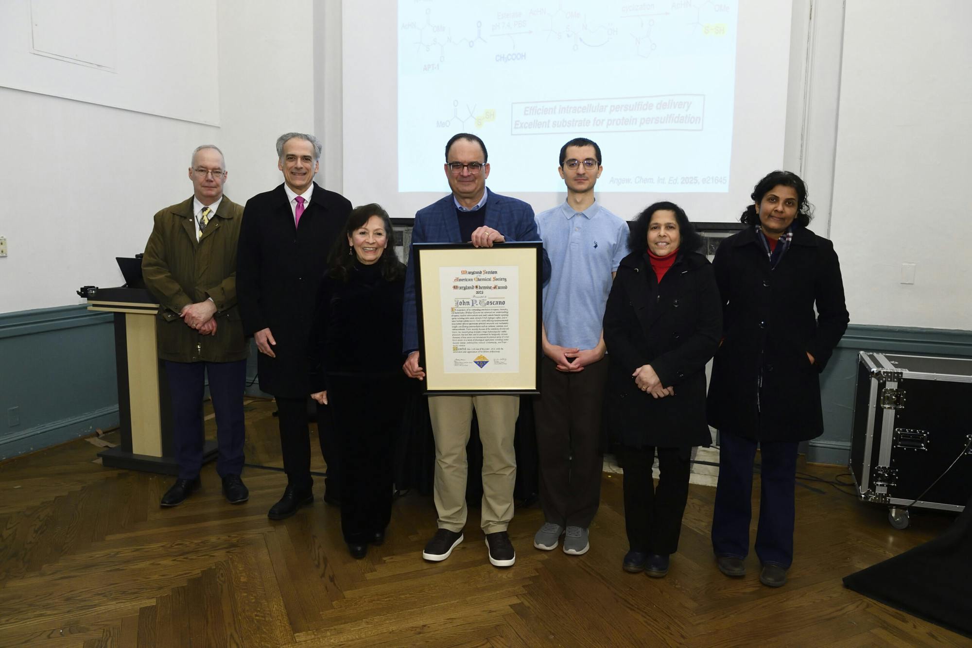 COURTESY OF ACS MARYLAND
Toscano researches the chemistry of small signaling molecules. 