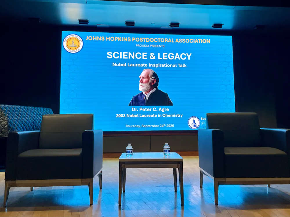 COURTESY OF ANDREW WU
Nobel laureate Peter Agre reflected on his journey to the discovery of aquaporins and the irreplaceable human beings who inspired him along the way.