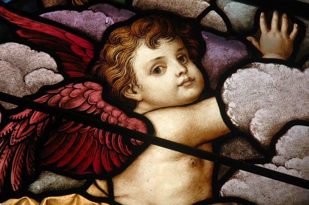  MARK STROZIER/CC-BY-NC-ND-2.0
This stained glass cherub is a symbol for the good child with obedient, anti-conflict tendencies.