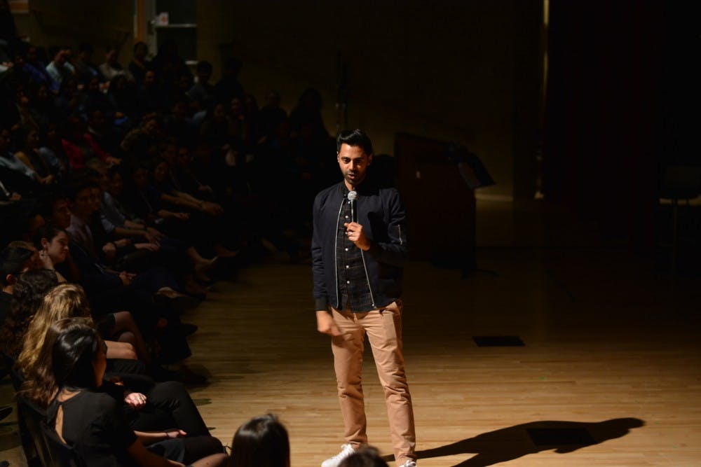 LAUREN QUESTELL/PHOTOGRAPHY EDITOR
Minhaj was the final speaker in the 2017 Milton S. Eisenhower Symposium.