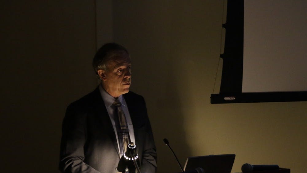 LEON SANTHAKUMAR/PHOTOGRAPHY EDITOR
Morgan shared that George Washington became a slave owner at 11.