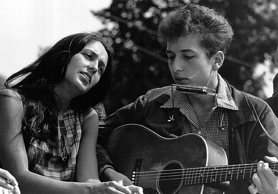 ROWLAND SCHERMAN / PDM 1.0Joan Baez and Bob Dylan performing at the Civil Rights March on Washington, D.C., Aug. 28, 1963.