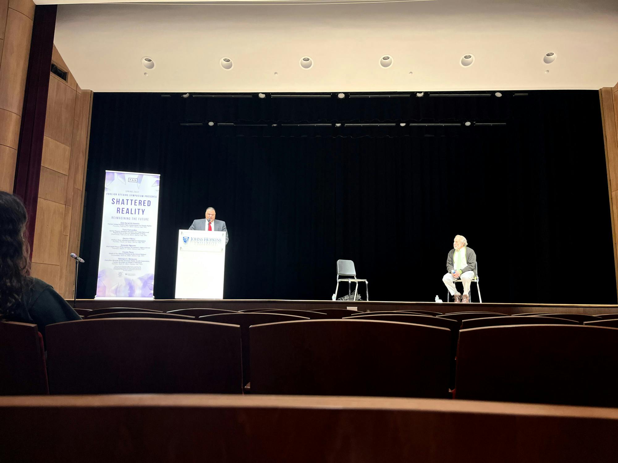 COURTESY OF ALEXIS HOLEWINSKY
Fernandes discussed some of the impacts supply-chain disruptions have had on global trade.