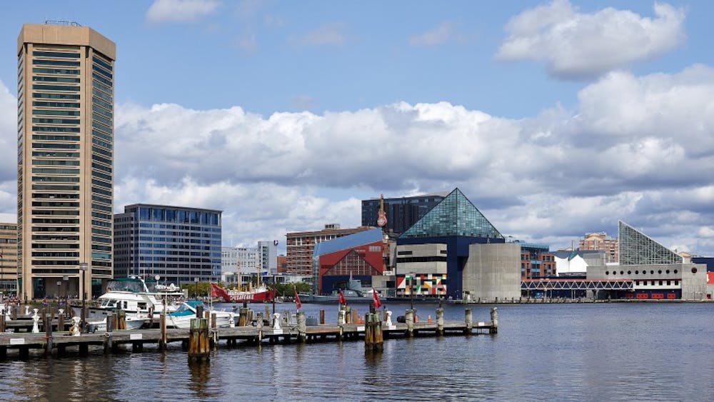 Xiaokui Qin/ CC BY-SA 4.0
The Inner Harbor is a popular tourist spot filled with restaurants and shops.