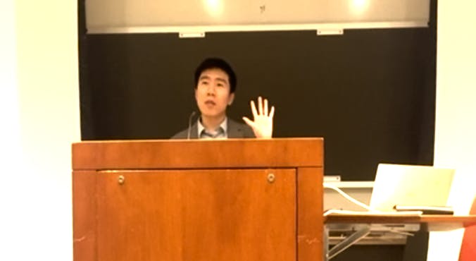 COURTESY OF MIHIR RELAN
Chen discusses a new class of microrobots and their applications.&nbsp;