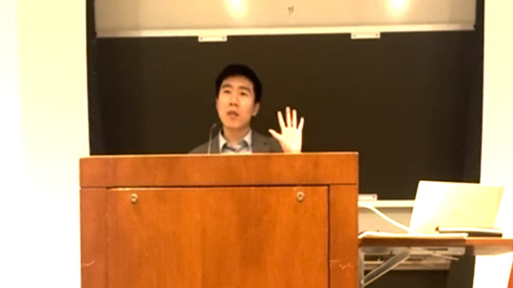 COURTESY OF MIHIR RELAN
Chen discusses a new class of microrobots and their applications. 