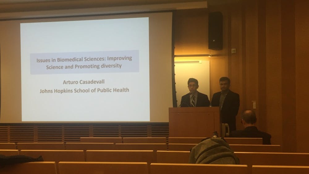 COURTESY OF SIRI TUMMALA
Casadevall spoke as part of the Osler Medical Symposium speaker series.