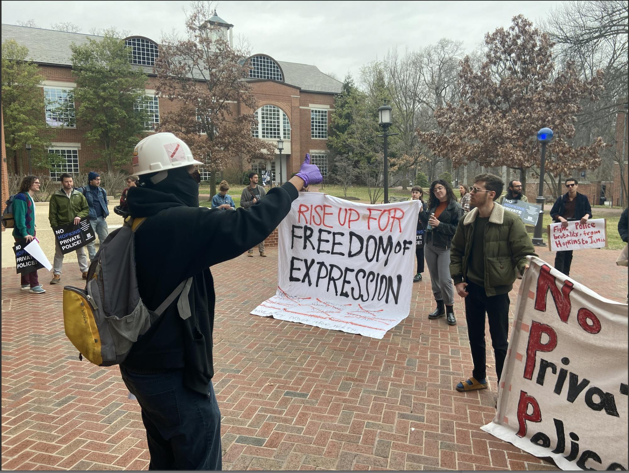 COURTESY OF JAKE LEFKOVITZ
Outside Garland Hall, students rallied to demand direct access to the Board.