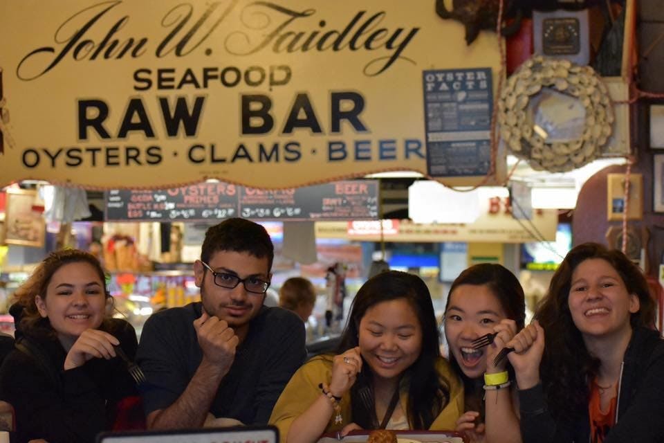 Courtesy of Indu Radhakrishnan
Faidley’s, located in Lexington Market, is famous for its award-winning “jumbo lump” crab cakes.