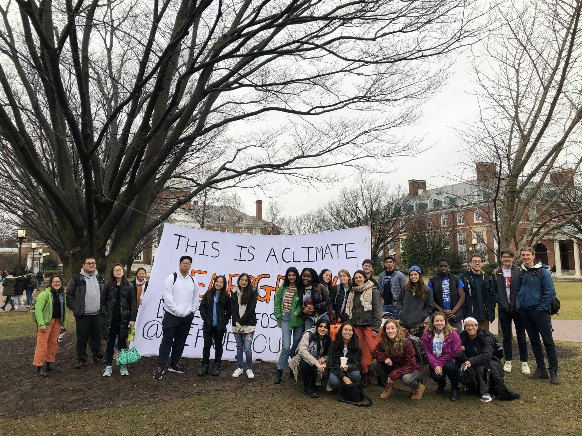 COURTESY OF RUDY MALCOM
Hopkins students joined with students across the nation to demonstrate on Fossil Fuel Divestment Day.