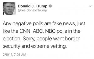  COURTESY OF TWITTER
President Donald Trump asserts his dominance over the media.