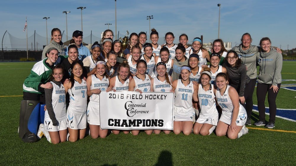 HOPKINSSPORTS.COM
Hopkins took down F&M in the final to win the Conference Tournament.