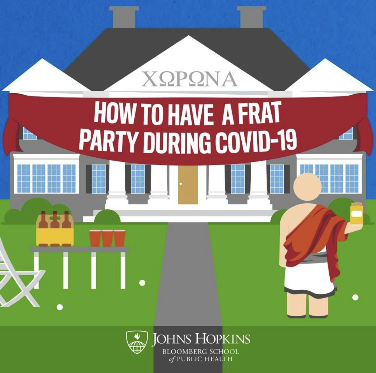 COURTESY OF NICK MORAN
On August 14, the Bloomberg School of Public Health advised college students via Instagram to avoid large parties.