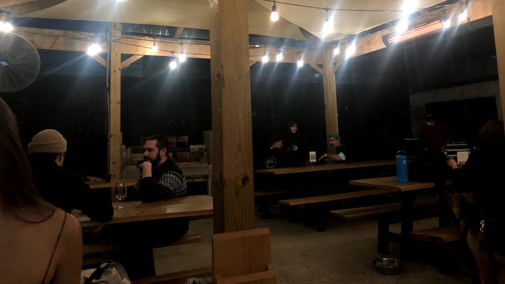 COURTESY OF SABRINA ABRAMS
Fadensonnen’s lights, tents and picnic benches all contributed to a cozy and cool vibe.